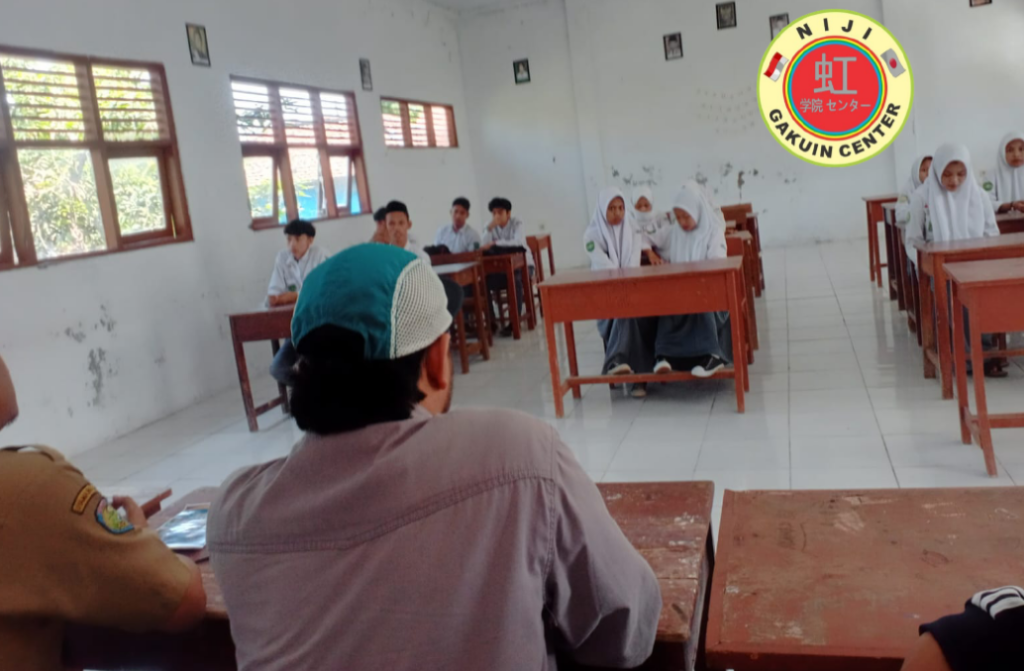 Potret "Goes to School" LPK Niji Gakuin Center di SMK NU Kerangkeng, 16/06/2025. (Ist)