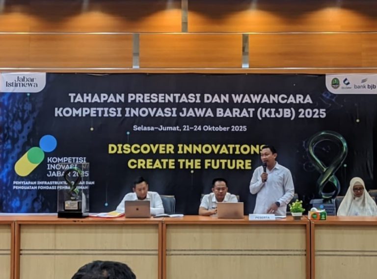 Potret NYAI Diskominfo Indramayu berhasil menembus jajaran finalis Top 30 Kompetisi Inovasi Jawa Barat (KIJB) 2025, 23/10/2025 (Ist).