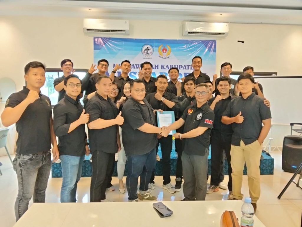 Potret Ahmad Rifai Risfi, ST sebagai nahkoda baru di PBFI Indramayu dalam acara Muskab pertama periode 2025-2029, 25/10/2025 (Ist).