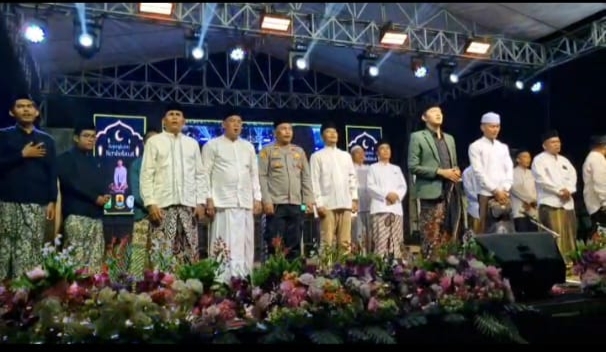 Potret Desa Bojong Kulon Bersholawat Bersama Gus Farid dan Hadroh Tombo Ati dari Jawa Timur, 18/10/2025 (Ist).