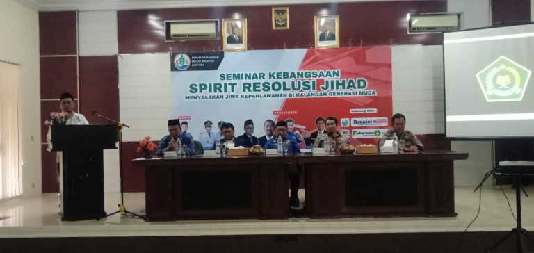 Potret Seminar Kebangsaan Spirit Resolusi Jihad di Aula Kementerian Agama Indramayu (Ist).