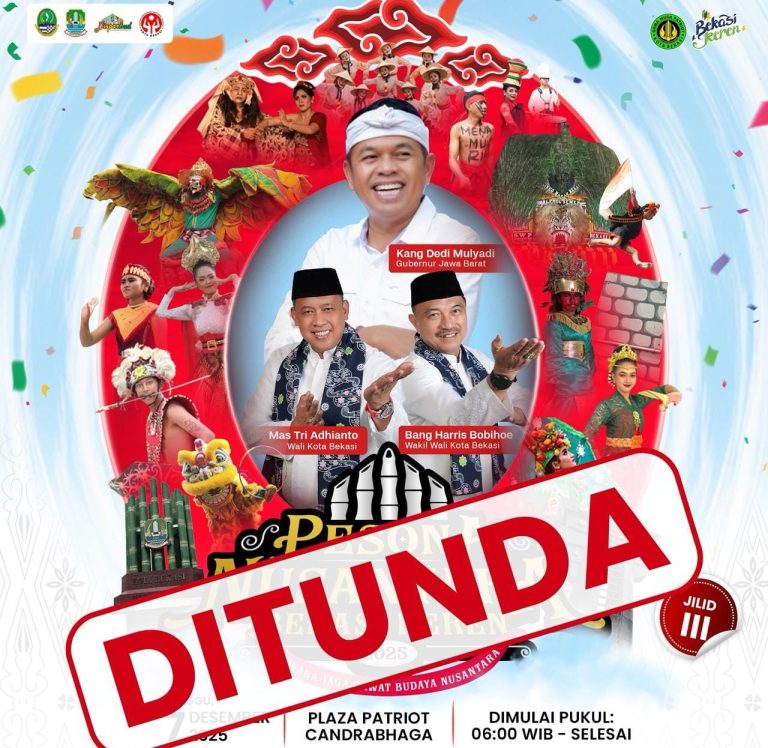 Potret Gelaran Pesona Nusantara Bekasi Keren Jilid 3 2025 ditunda (Ist).