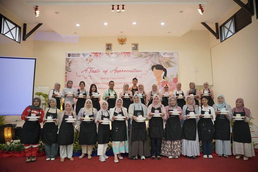 Potret Perempuan Pertamina Tangguh Inspiratif Wibawa (Pertiwi), menggelar kegiatan upskilling dan bonding bertajuk "A Taste of Appreciation: Baking Class Pertiwi" (Ist).