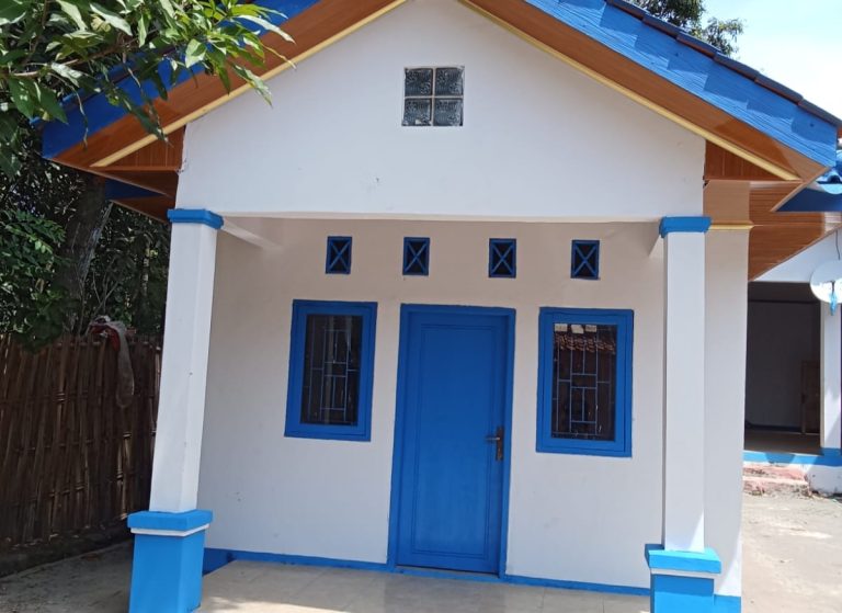 Potret Renovasi bangunan Posyandu Mujaer 1 desa Pabean Ilir telah rampung (Ist).