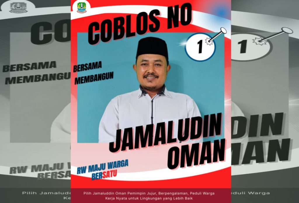 Potret calon Ketua RW 07 Bojong Menteng, Jamaludin Oman (Ist).