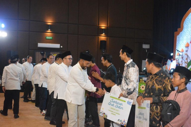 Potret PT Pertamina Patra Niaga dalam safari Ramadhan sebarkan bantuan santunan di Gedung Patra Ayu. (ist)