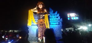 Potret Ogoh-ogoh Dewi Shinta Karnaval Krasak Sahitya Raksa ke-52 di desa Krasak. (ist)