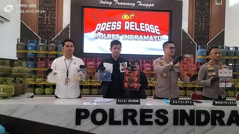 Potret Polres Indramayu ungkap kasus mafia BBM dan oplosan Elpiji. (ist)