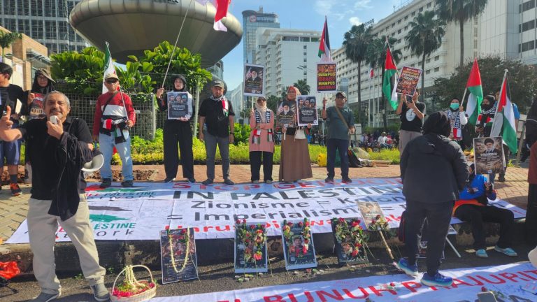 Potret FPN saat melakukan aksi solidaritas kemanusiaan di Jakarta. (Ist)